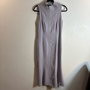 MARISA MINICUCCI Sz 4 Fit and Flare High Neck Partially Lined Sleeveless Dress